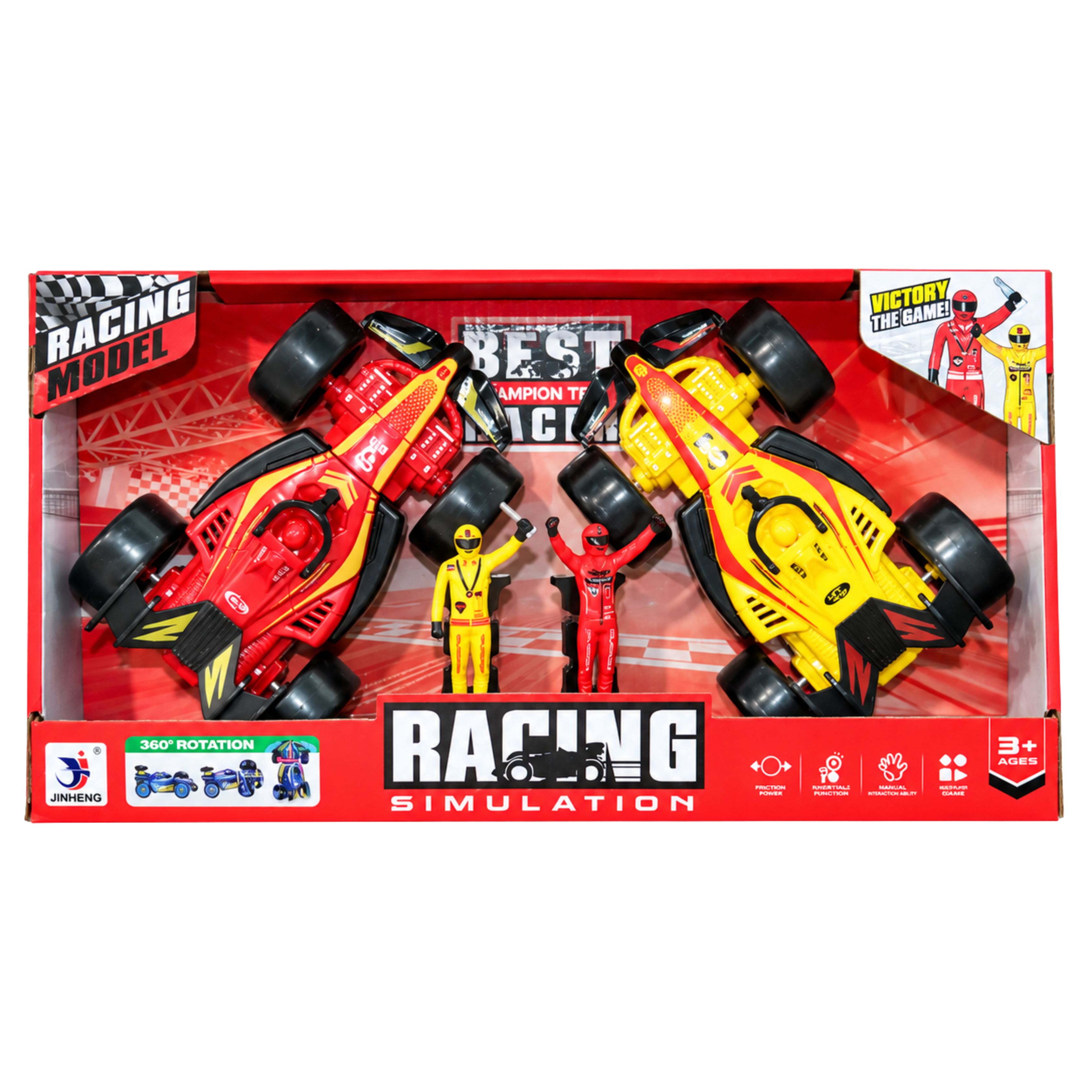 1819-82B SET VEHICULOS CARRERAS 360 GRADOS