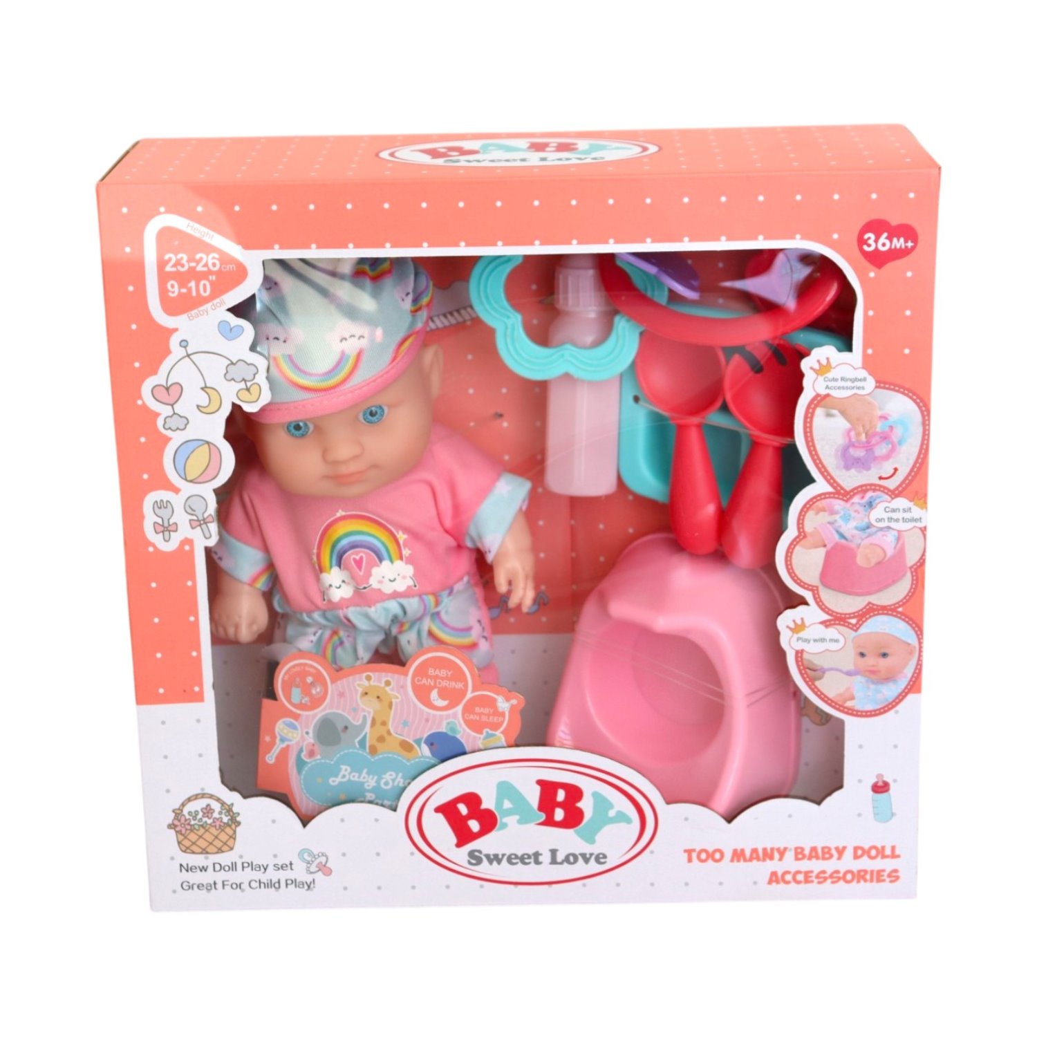2933B-9 BEBE SWEET LOVE CON ACESORIOS