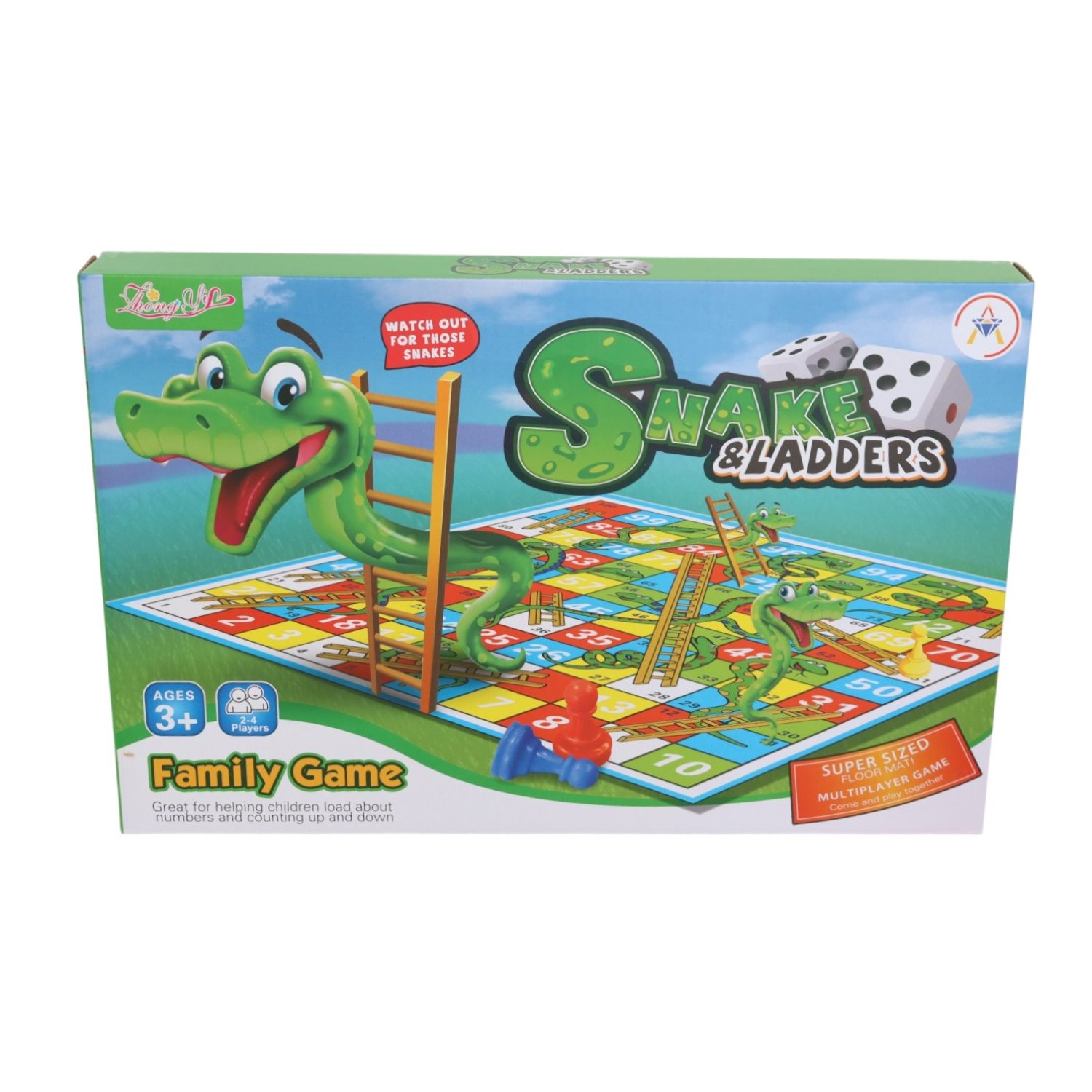 A13 JUEGO SERPIENTES Y ESCALERAS JUMBO