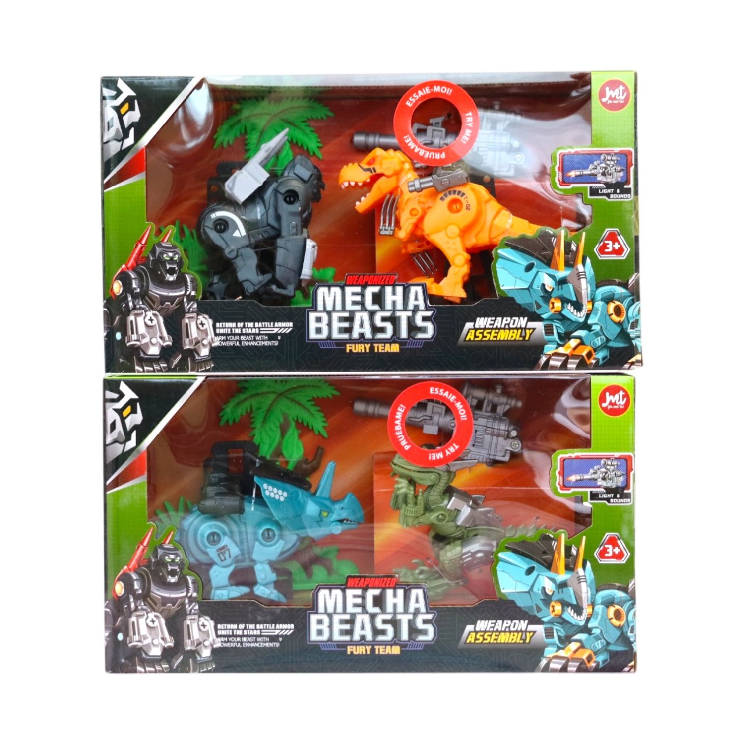 C17-3A / C17-2A MECHA BEASTS CON LUZ Y SONIDO