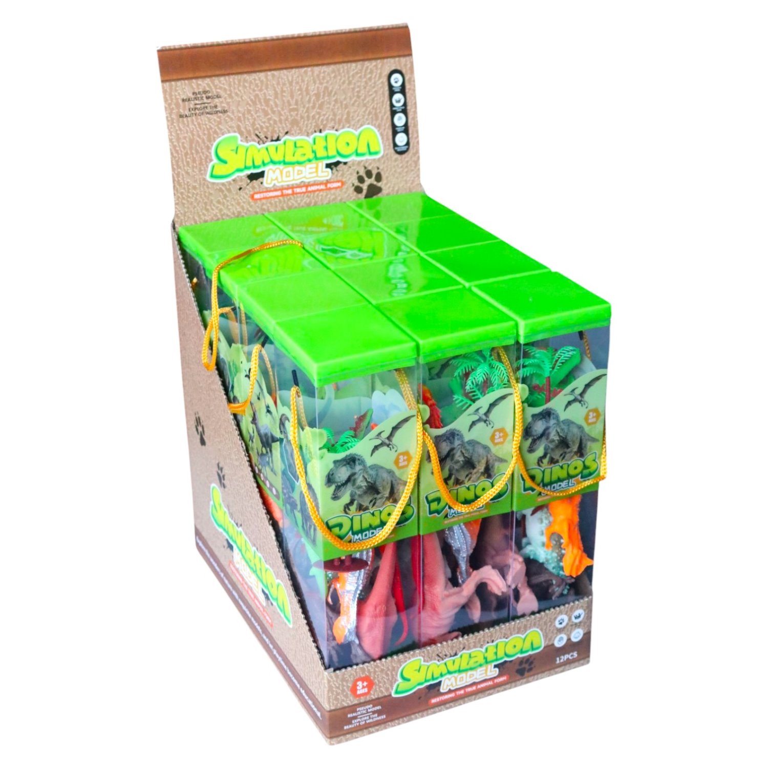 H0244 MAQUETA DINOSAURIOS 7 PIEZAS