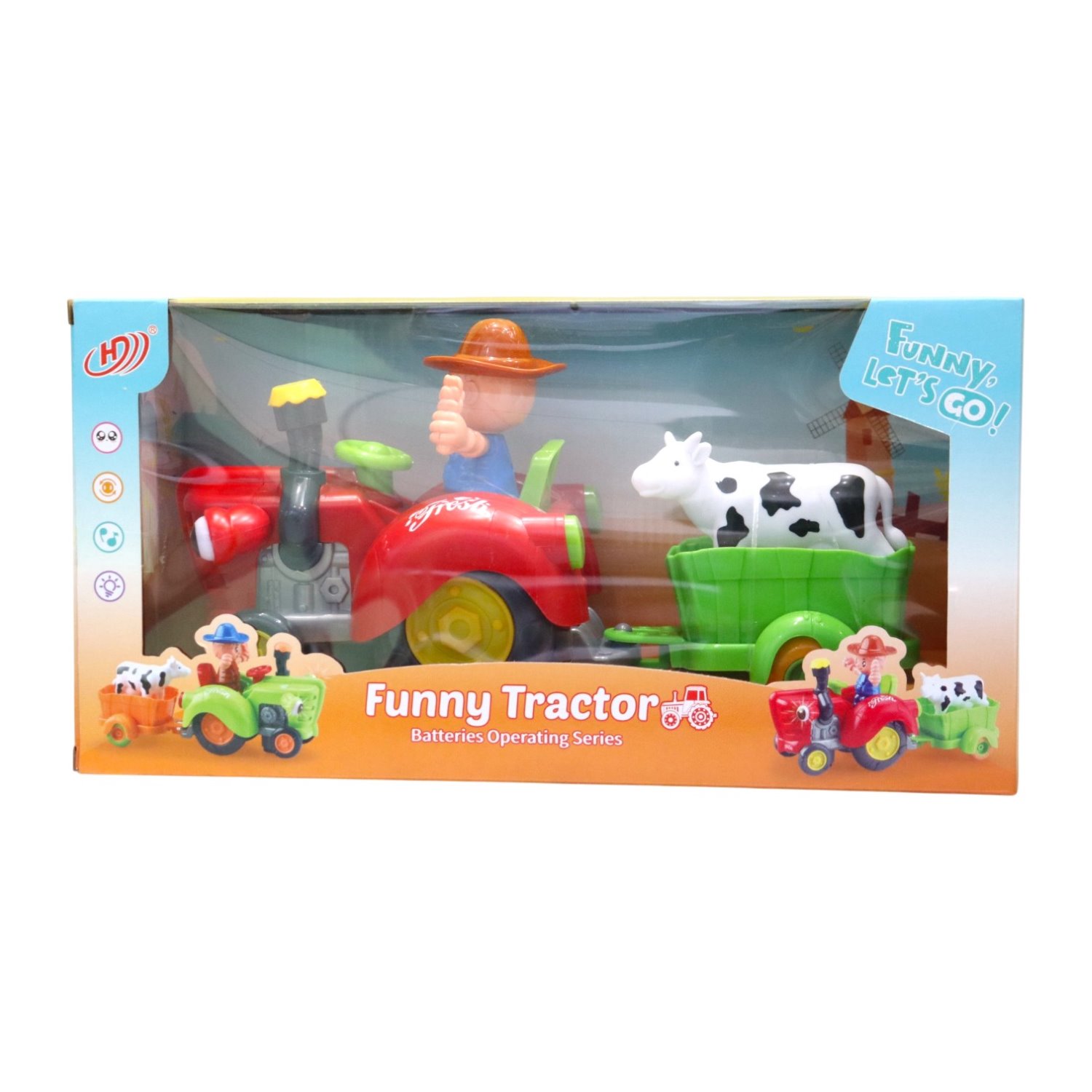 HD963 TRACTOR LUZ Y SONIDO CON REMOLQUE