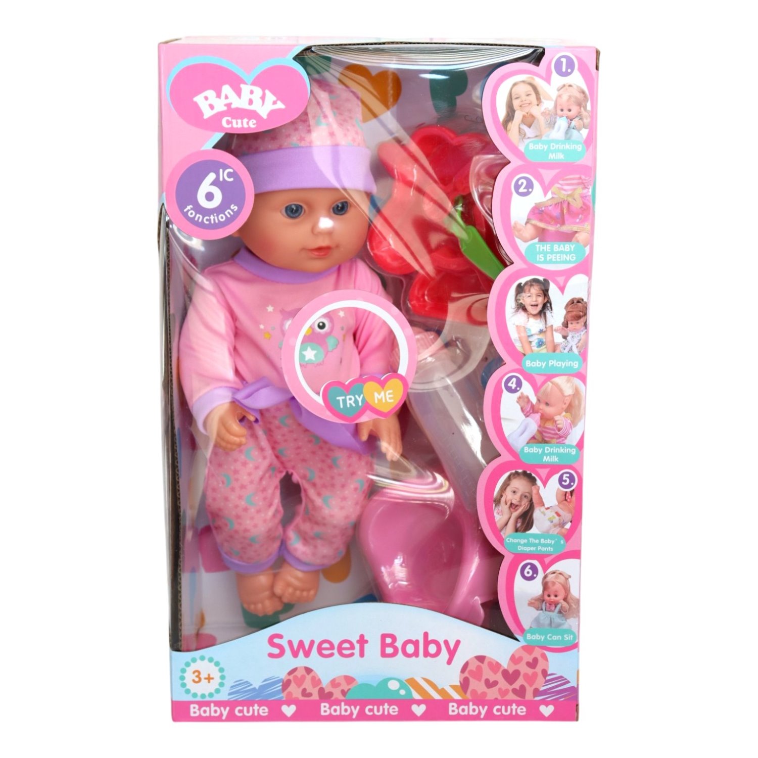 L006-8 SWEET BABY CON 6 ACCESORIOS