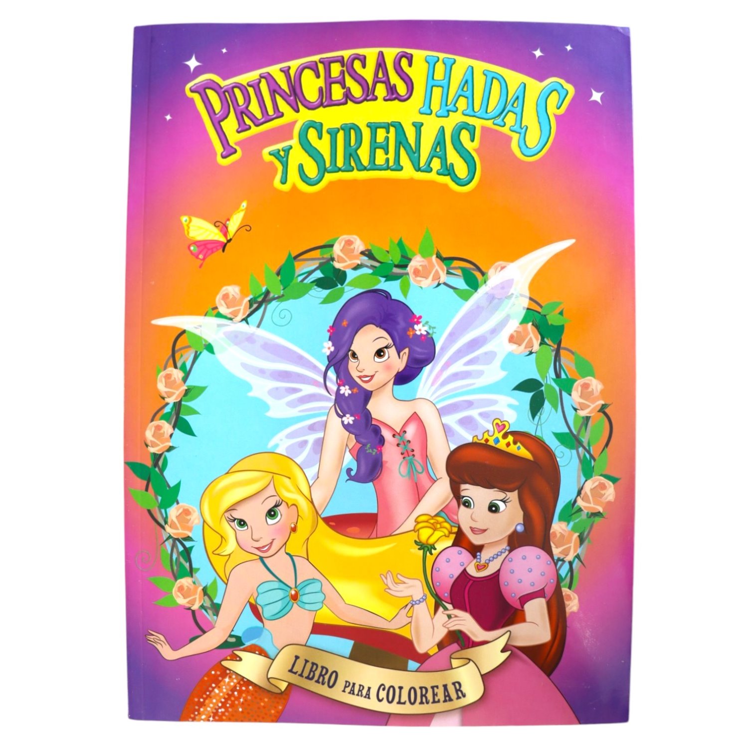4054 LIBRO PARA COLOREAR PRINCESAS HADAS 80 PAGINAS