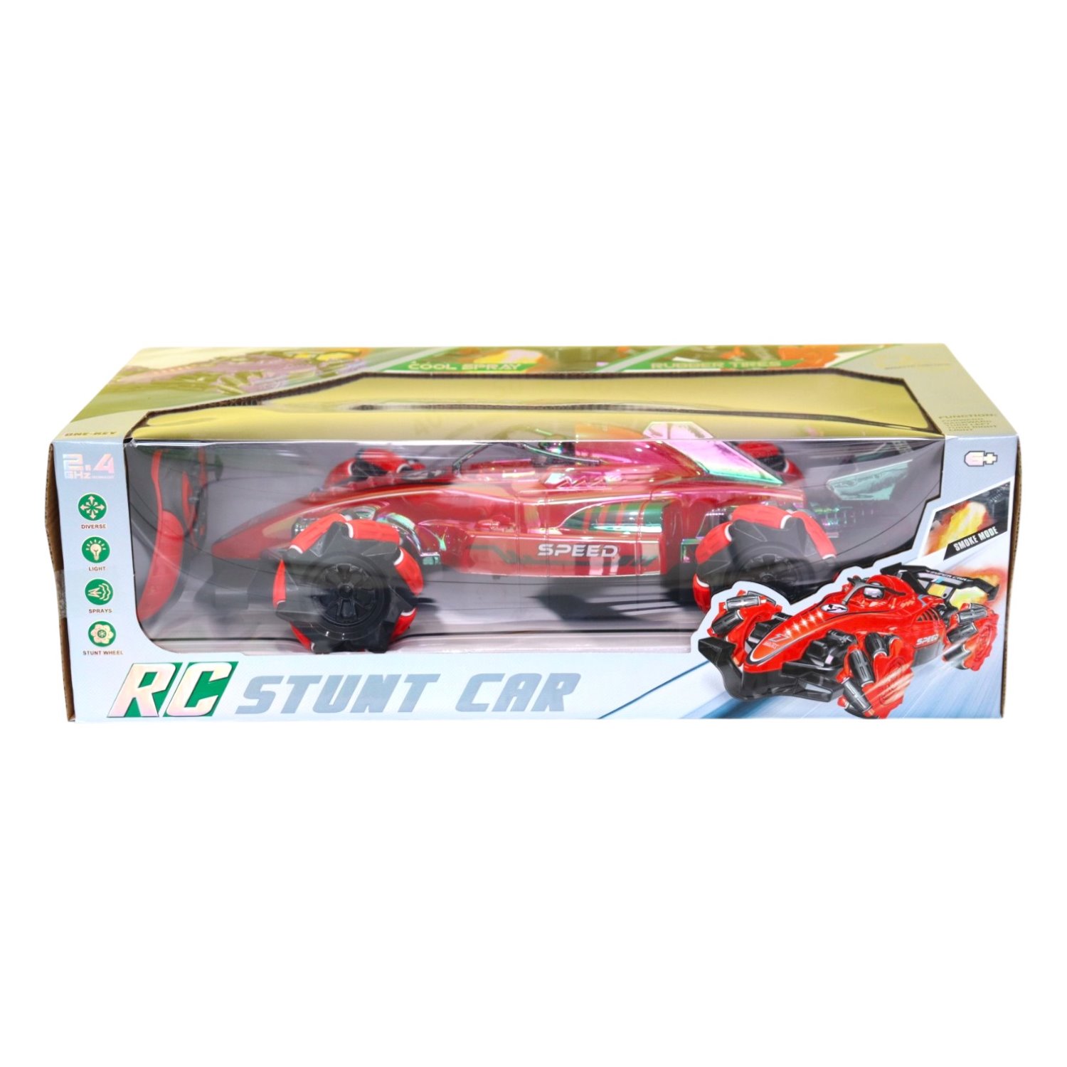 S280 VEHICULO DE CARRERAS RADIO CONTROL CON LUZ Y HUMO RECARG