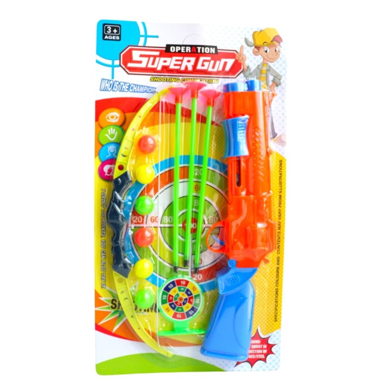 603-7 SET 2 EN 1 ARCO Y LANZADOR SUPER GUN