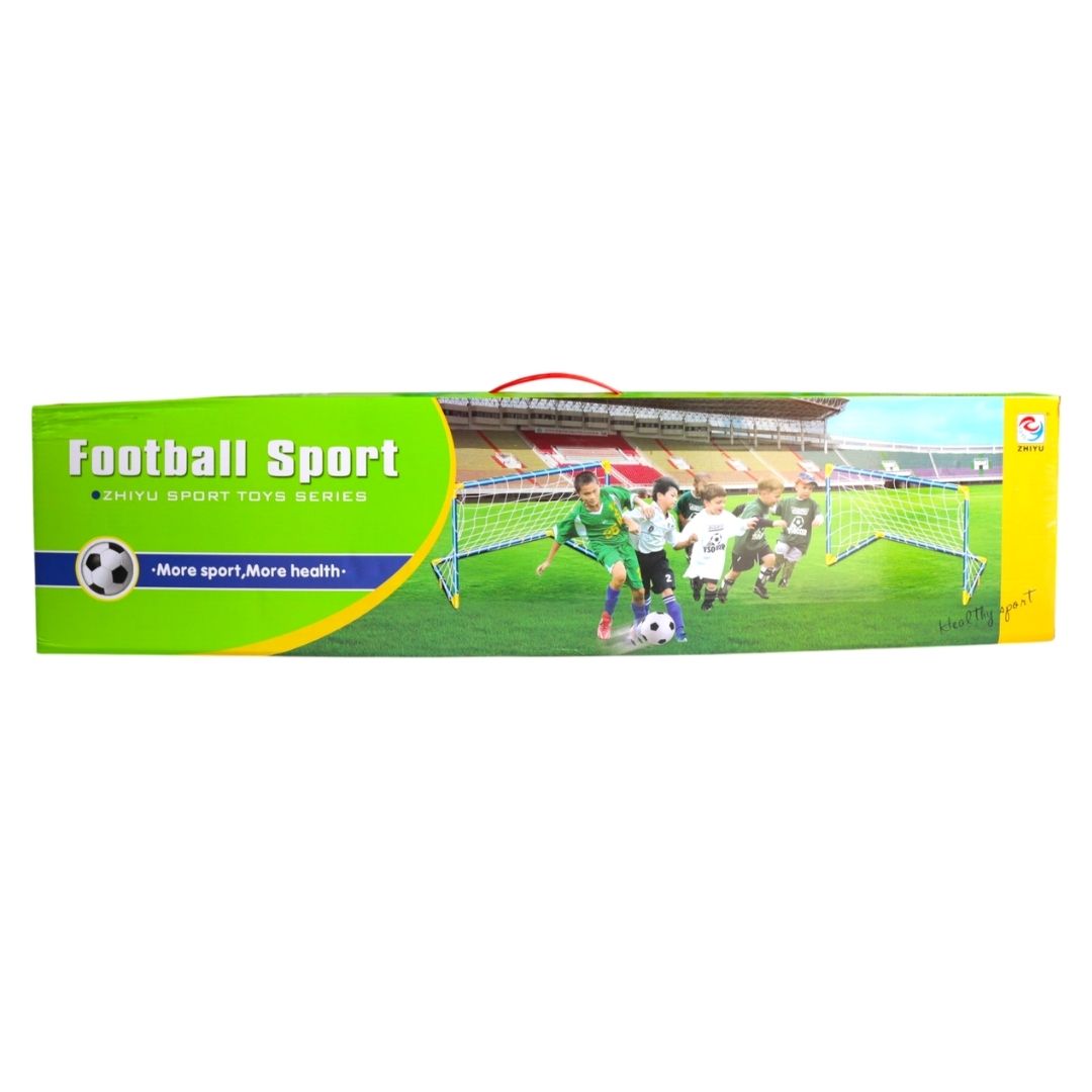 ZY611 SET 2 PORTERIAS 85 X 60 CM CON BALON