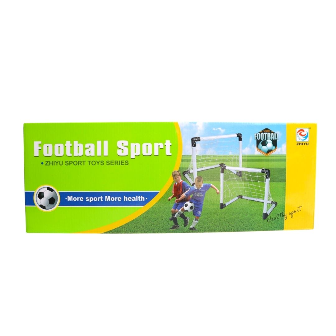 ZY621 SET 2 PORTERIAS 52 X 36 CM CON BALON